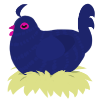 (unnamed), a navy chicken with a bar pattern