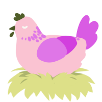 chorkid, a rose and orchid chicken with a neck-speckle pattern