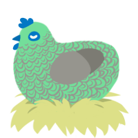 (unnamed), a spring and ash chicken with a double-lace pattern