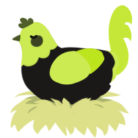 Mojito, a sable and lime chicken with a head pattern