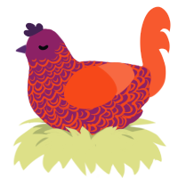 小苹果, a spring and cerulean chicken with a double-lace pattern
