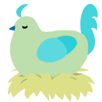 A gluppy and aqua chicken