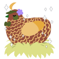 potato, a russet and honey chicken with a lace pattern