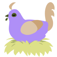 (unnamed), a lilac and beige chicken