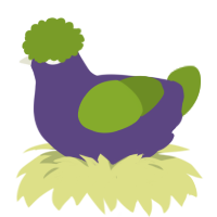 A overcast and chartreuse chicken