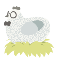 GreyMon, a white and silver chicken with a double-lace pattern