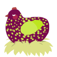 Moldy Berry, a wine and lime chicken with a speckle pattern