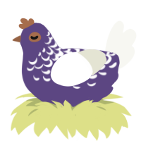 Windshield Wipers, a overcast and white chicken with a half-lace pattern