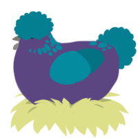 Purple Puffer, a overcast and sea chicken with a neck-speckle pattern