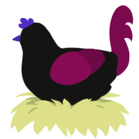 (unnamed), a black and wine chicken