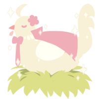 baby mouse, a cream chicken with a neck-speckle pattern
