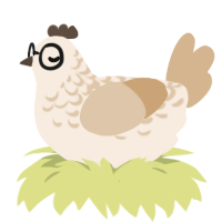 Classified, a cream and beige chicken with a half-lace pattern