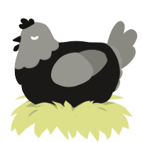(unnamed), a sable and ash chicken with a head pattern