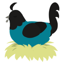 angel tears, a sea and sable chicken with a head pattern