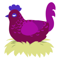 Wine Berry, a wine and plum chicken with a half-lace pattern