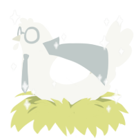 Swab, a white chicken