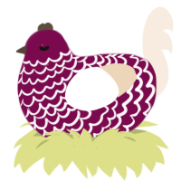 Wine about it, a wine and cream chicken with a lace pattern