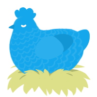 Kokoro no Kagami, a sky chicken with a lace pattern