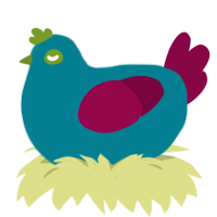 (unnamed), a sea and maroon chicken