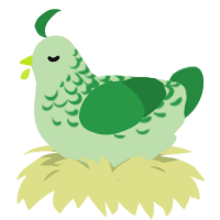 bell pepper, a gluppy and viridian chicken with a half-lace pattern