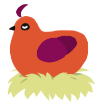 a singular pogchamp, a vermilion and wine chicken