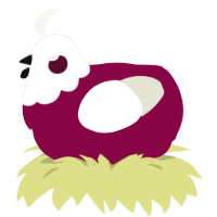 Cabernet Sauvignon, a maroon and white chicken with a head pattern