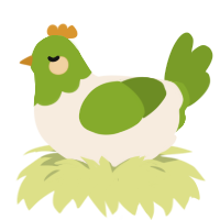 (unnamed), a cream and chartreuse chicken with a head pattern