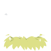 A white chicken with a neck-speckle pattern