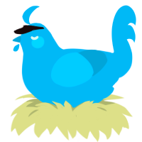 A cerulean chicken