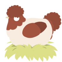 Saffron Milk, a cream and russet chicken with a head pattern
