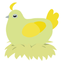 Lemon Drop, a lemon and yellow chicken