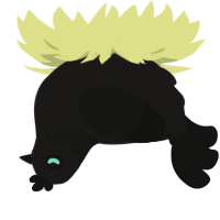A sable and black chicken with a neck-speckle pattern