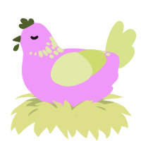 (unnamed), a lavender and lemon chicken with a neck-speckle pattern