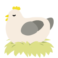(unnamed), a cream and ash chicken