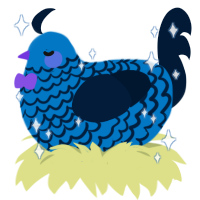 Isatis tinctoria, a sapphire and tumblr chicken with a lace pattern