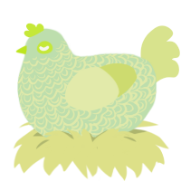 A gluppy and lemon chicken with a double-lace pattern