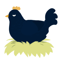 potest esse, a tumblr chicken with a half-lace pattern