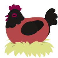 (unnamed), a red and sable chicken with a head pattern
