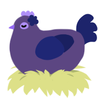 A overcast and navy chicken