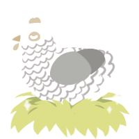 Dish, a rose and ash chicken with a lace pattern
