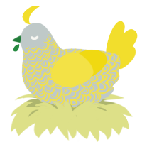 (unnamed), a silver and yellow chicken with a double-lace pattern
