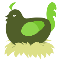 (unnamed), a olive and grass chicken