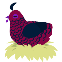 (unnamed), a maroon and tumblr chicken with a lace pattern