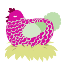 Why are u pink, a fuchsia and gluppy chicken with a lace pattern