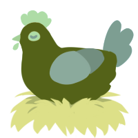 Dr Palindrome, a leaf and sky chicken