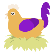 A honey and violet chicken
