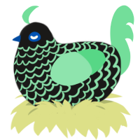 (unnamed), a sable and spring chicken with a lace pattern