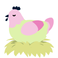 (unnamed), a apple and pink chicken with a head pattern