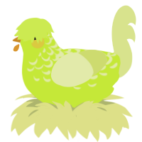 A lime and lemon chicken with a half-lace pattern