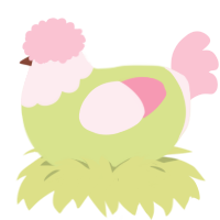 Sour Melona, a lemon and rose chicken with a head pattern